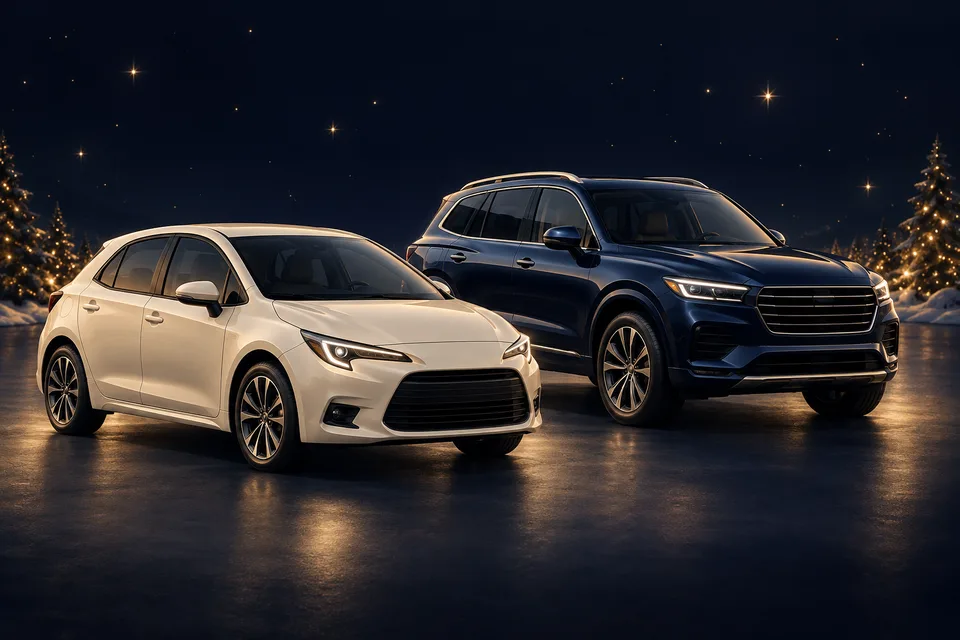 A hatchback and SUV illustrating standard vehicles